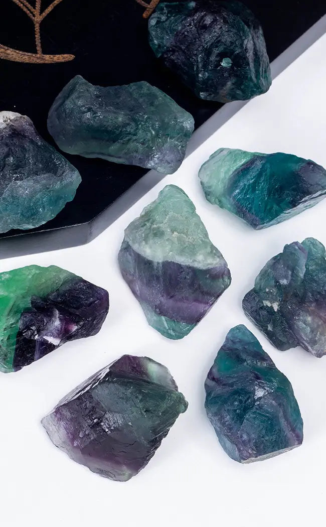 Rainbow Fluorite Raw Chunk-Crystals-Tragic Beautiful