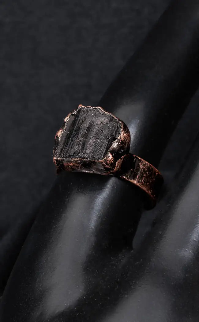 Protection Spell Black Tourmaline Ring