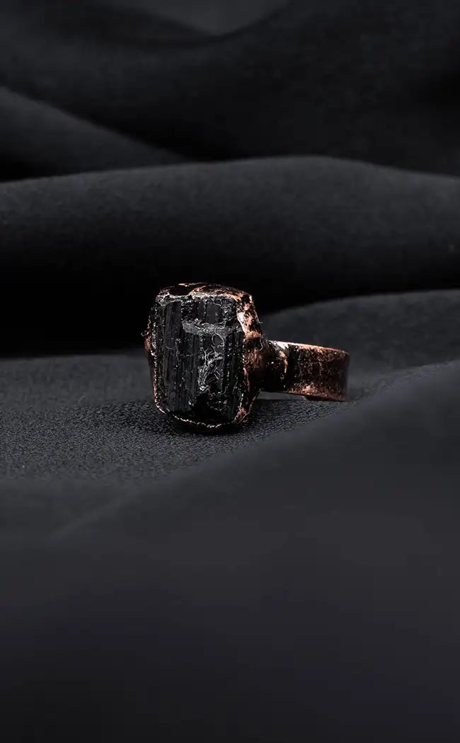 Protection Spell Black Tourmaline Ring