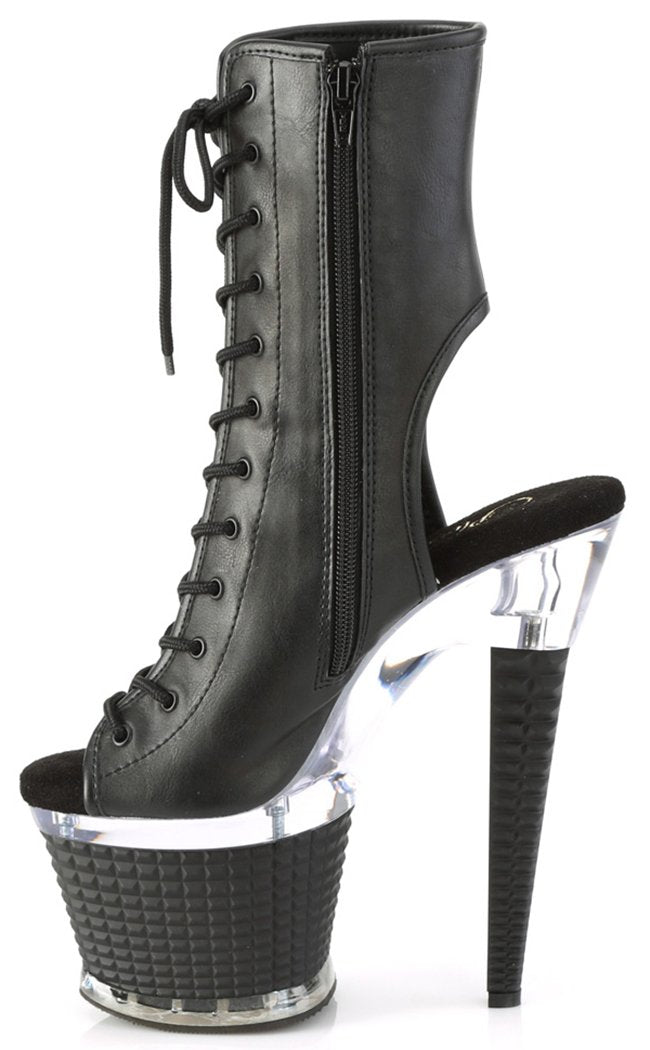 SPECTATOR-1016 Black Matte Ankle Boots-Pleaser-Tragic Beautiful