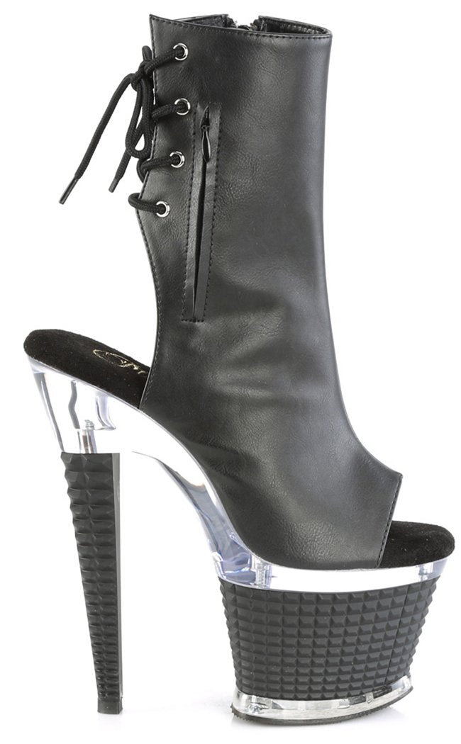 SPECTATOR-1018 Black Matte Ankle Boots-Pleaser-Tragic Beautiful