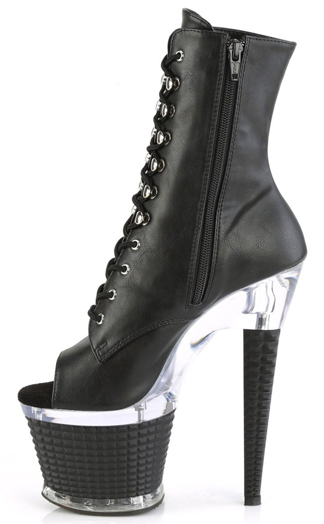 SPECTATOR-1021 Black Matte Ankle Boots-Pleaser-Tragic Beautiful