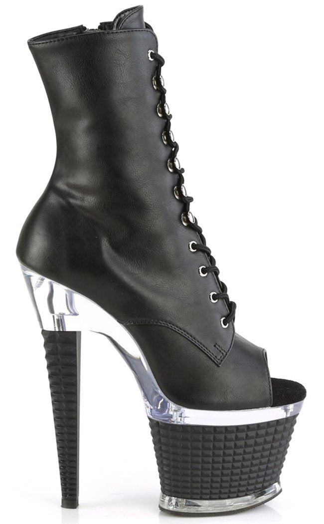 SPECTATOR-1021 Black Matte Ankle Boots-Pleaser-Tragic Beautiful