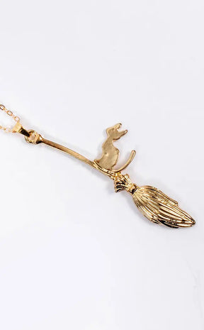 Salems Ride Necklace | Gold or Silver-Gothic Jewellery-Tragic Beautiful