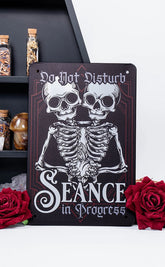 Sence In/sign Seance In Progess Tin Sign