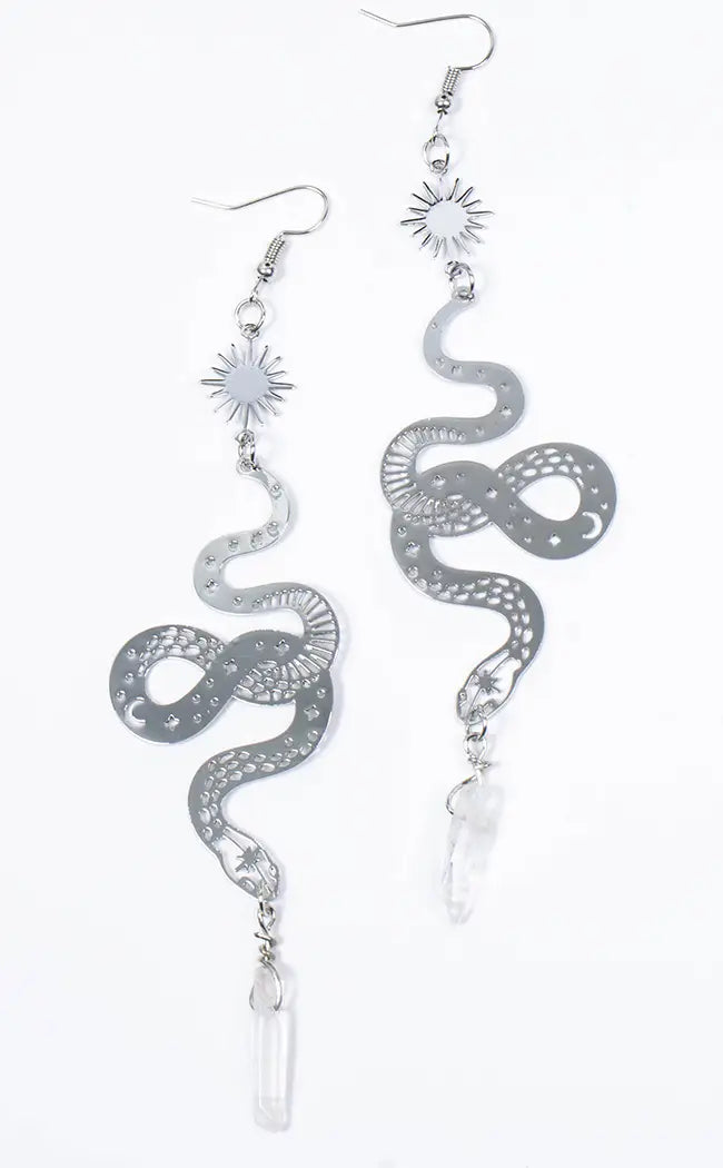 Selene Serpent Earrings-Gothic Jewellery-Tragic Beautiful