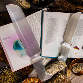 Selenite Athame Dagger-Crystals-Tragic Beautiful