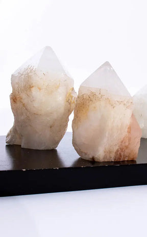 Semi Polished Pineapple Quartz Crystals