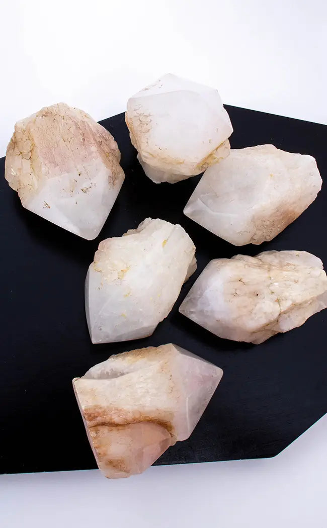 Semi Polished Pineapple Quartz Crystals-Crystals-Tragic Beautiful