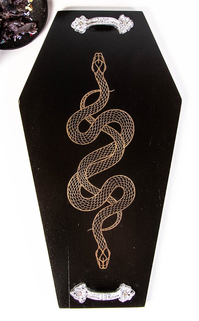 Twisted Serpent Coffin Serving Tray-Tragic Beautiful-Tragic Beautiful