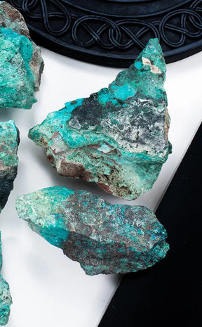 Shattuckite Natural Rough Specimens | Rare-Crystals-Tragic Beautiful