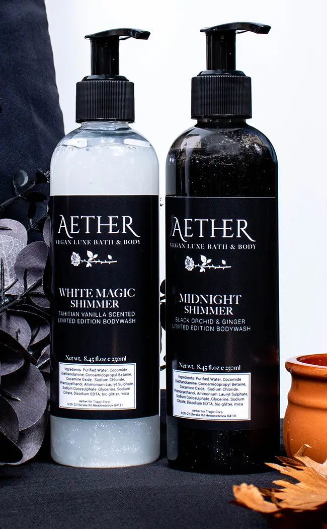Shimmer Vegan Body Wash Duo | Midnight & White Magic