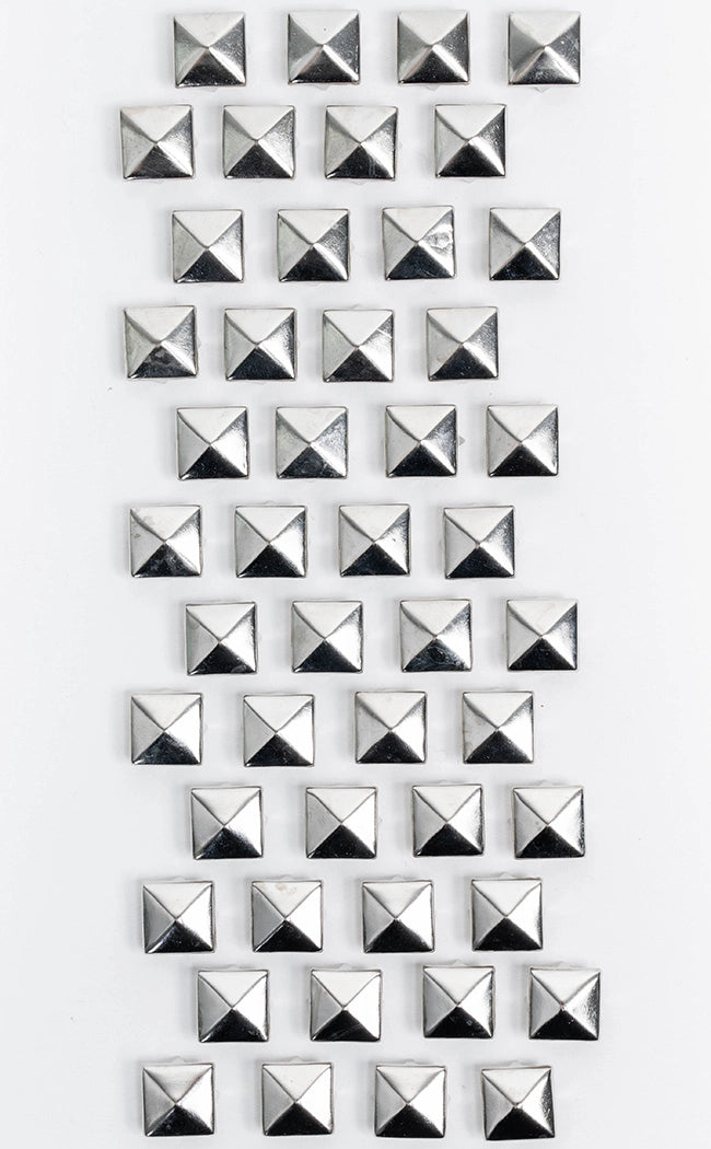 Silver Pyramid Studs | Pack Of 50
