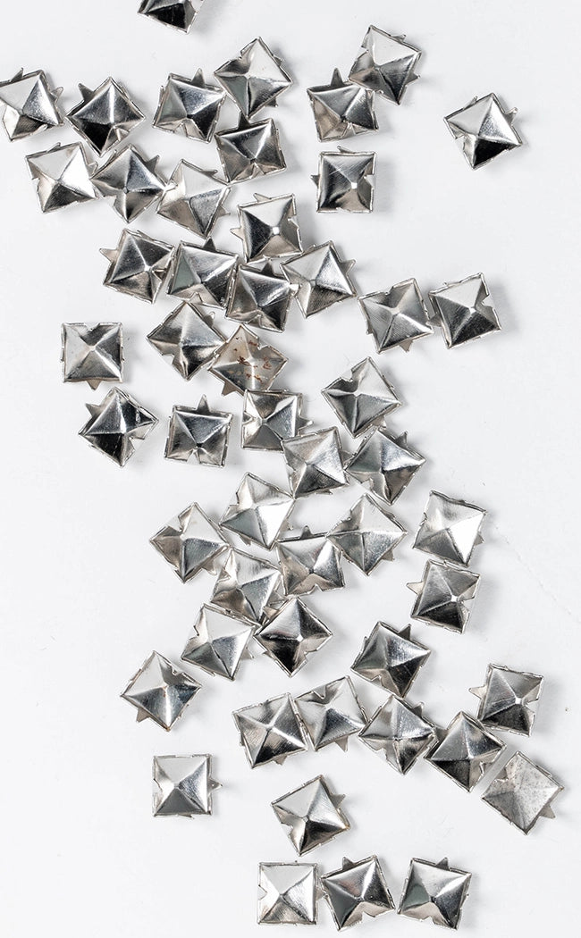 Silver Pyramid Studs | Pack Of 50