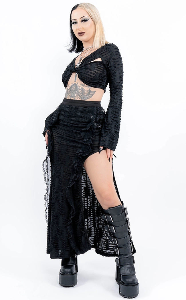 Siren's Song Maxi Skirt-Punk Rave-Tragic Beautiful