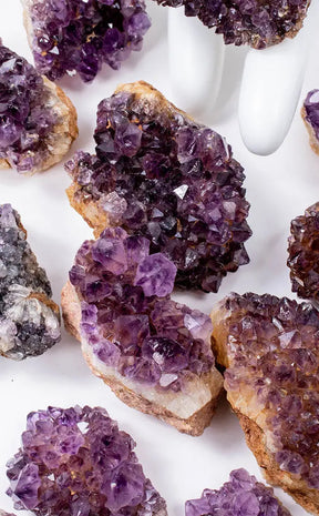 Small Dark Purple Amethyst Clusters-Crystals-Tragic Beautiful