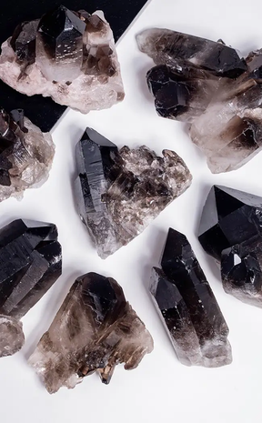 Smoky Quartz Clusters-Crystals-Tragic Beautiful