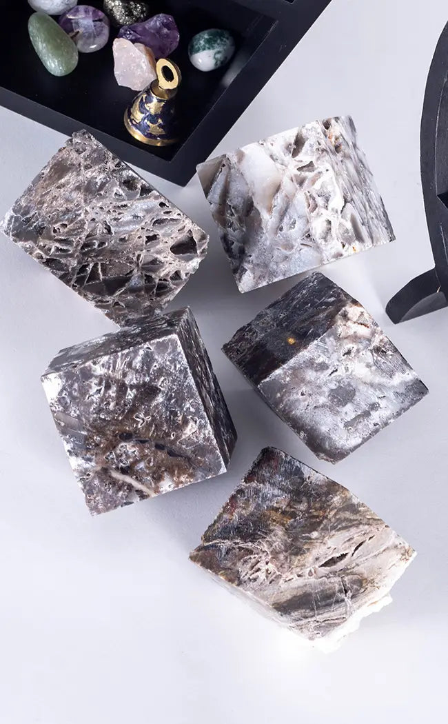 Sphalerite Floating Cubes | Druzy Sparkle-Crystals-Tragic Beautiful