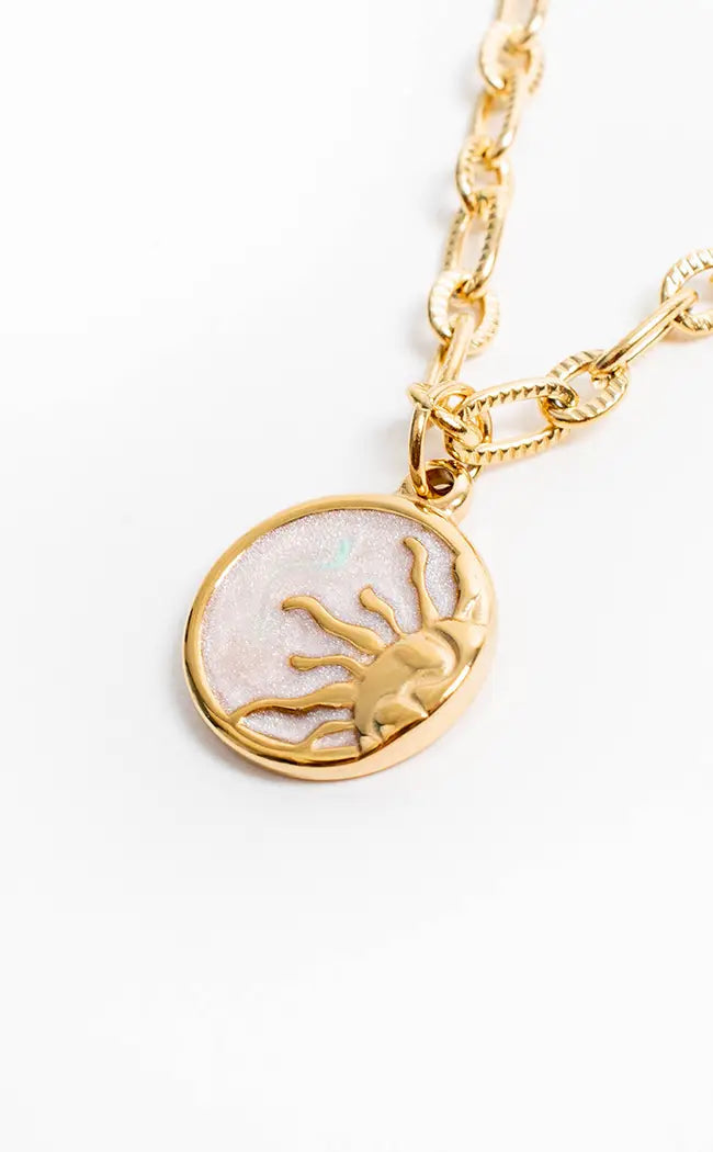 Sun Child Necklace | 18K Gold
