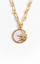 Sun Child Necklace | 18K Gold