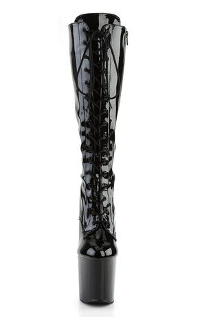 TABOO-2023 Black Knee High Boots-Pleaser-Tragic Beautiful