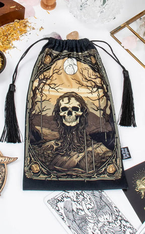 The Grim Keeper Velvet Tarot Bag-Drop Dead Gorgeous-Tragic Beautiful