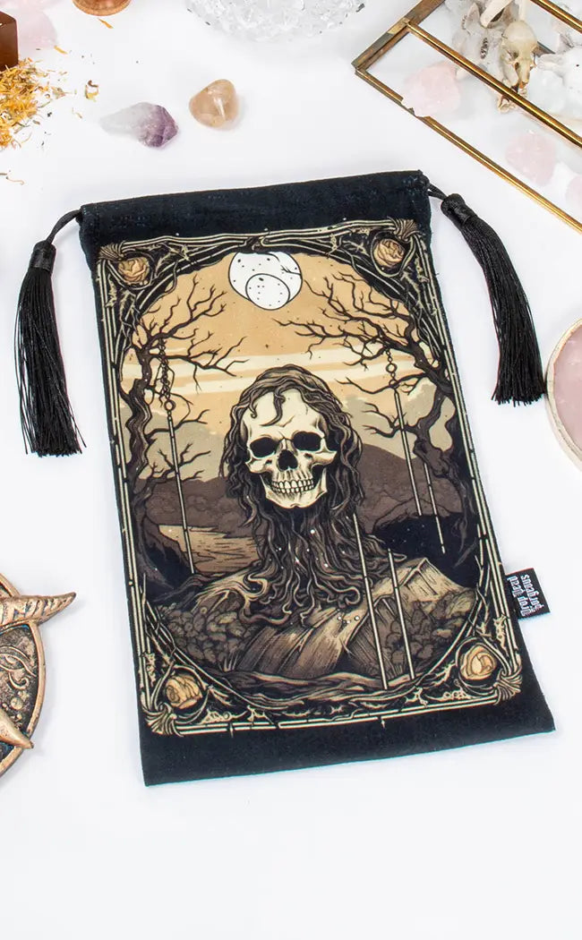 The Grim Keeper Velvet Tarot Bag