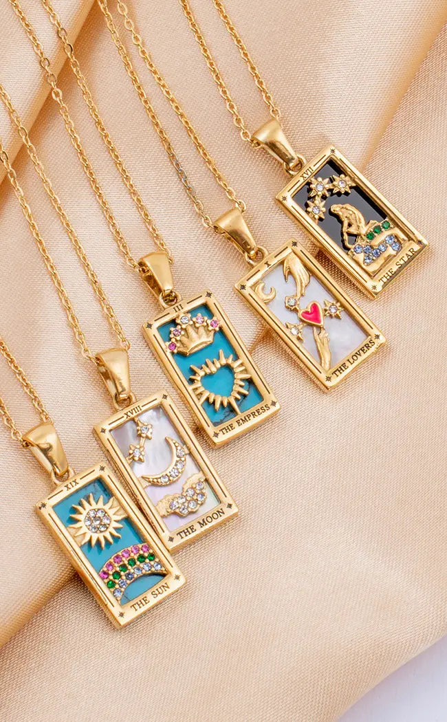 The Magician Tarot Necklace | 18K Gold-Gothic Jewellery-Tragic Beautiful