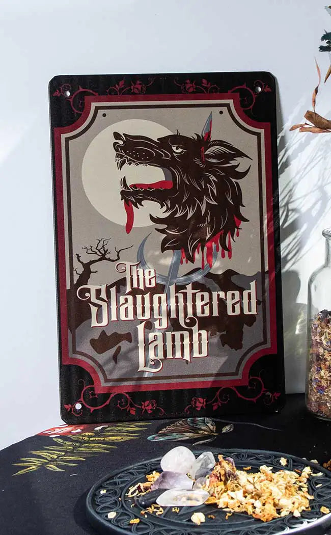 The Slaughtered Lamb Tin Sign-Drop Dead Gorgeous-Tragic Beautiful