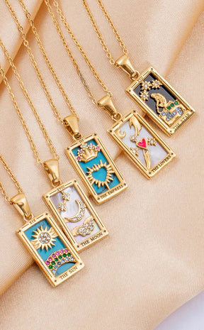 The Star Tarot Necklace | 18K Gold-Gothic Jewellery-Tragic Beautiful