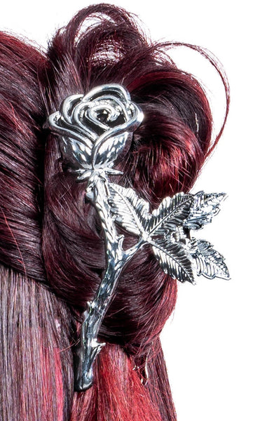 Thorns Rose Hair Claw Clip | Gothic Claw Clips | Goth Hair  display picture 2