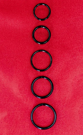 Titanium Septum Ring | Black-Impaler-Tragic Beautiful