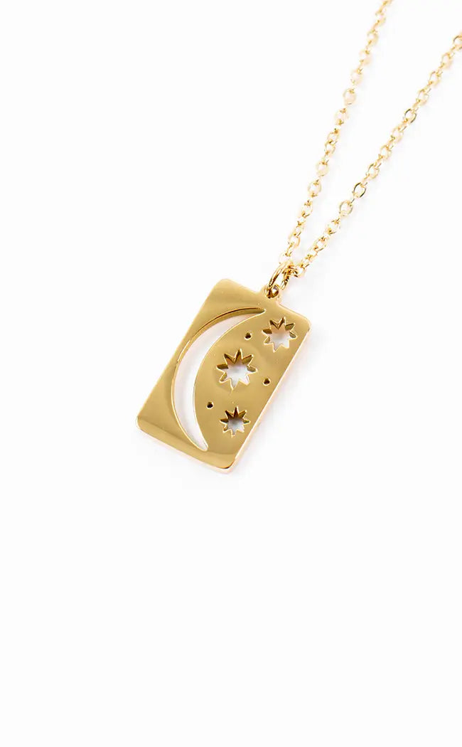To The Stars Necklace | 14K Gold-Gothic Jewellery-Tragic Beautiful