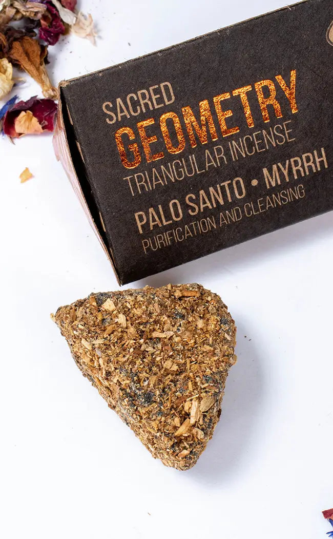 Sacred Geometry Triangular Incense | Palo Santo & Myrrh-Incense-Tragic Beautiful