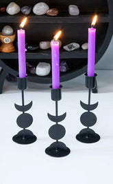 Triple Moon Chime Spell Candle Holder-Crystals-Tragic Beautiful