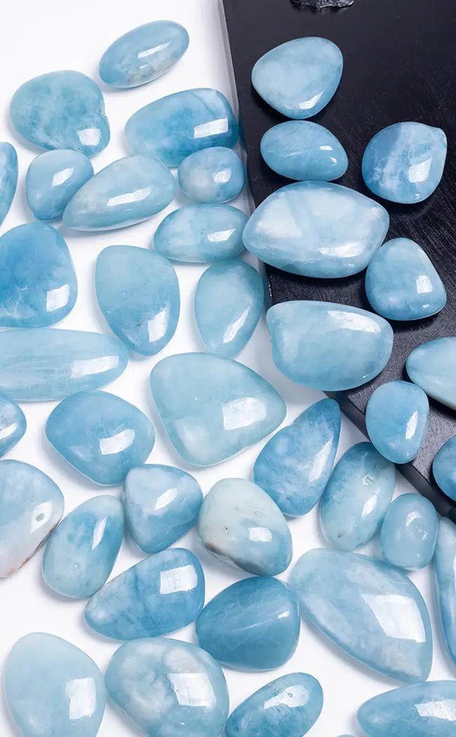 Tumbled Crystals | Aquamarine-Crystals-Tragic Beautiful