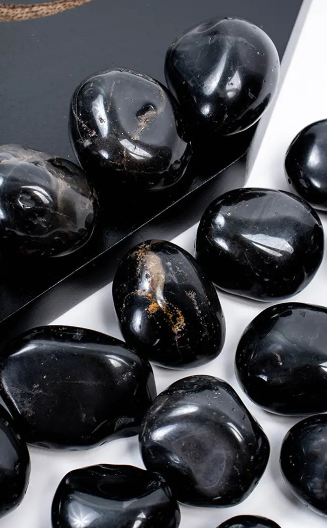 Tumbled Stones | Black Onyx Q1-Tumble Stones-Tragic Beautiful
