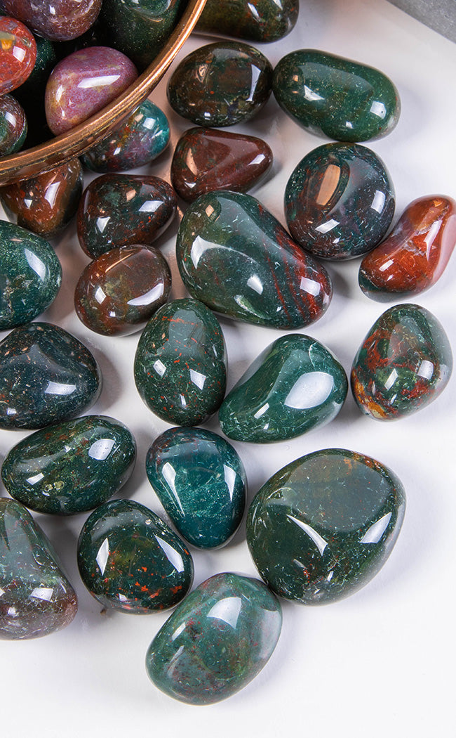 Tumbled Stones | Bloodstone-Crystals-Tragic Beautiful