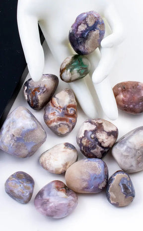 Tumbled Stones | Flower Agate | M - XL-Tumble Stones-Tragic Beautiful