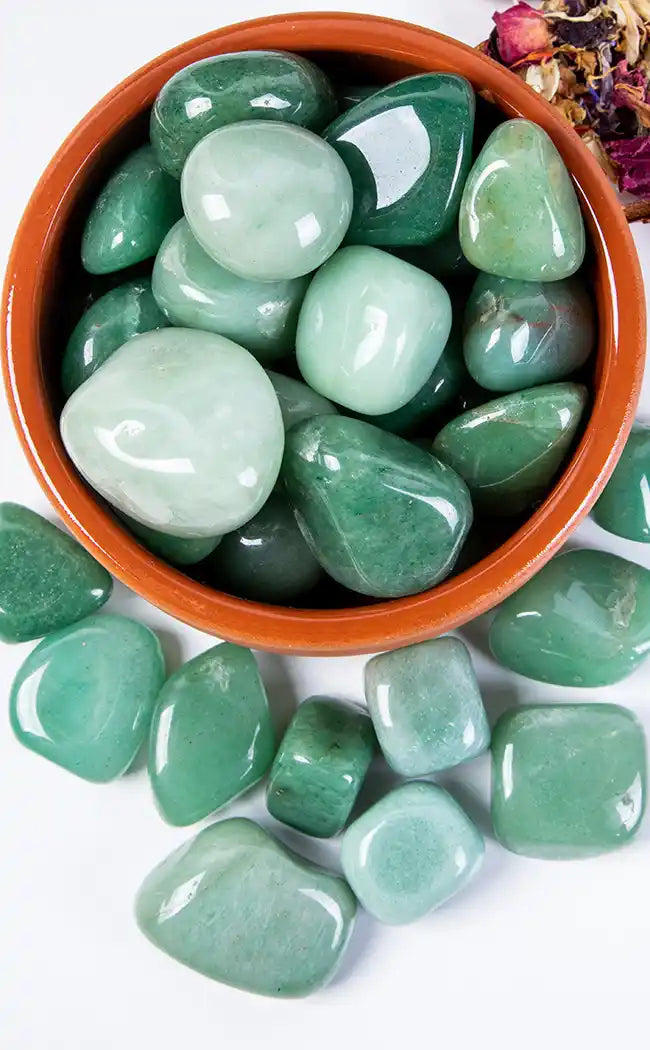 Tumbled Stones | Green Aventurine-Crystals-Tragic Beautiful