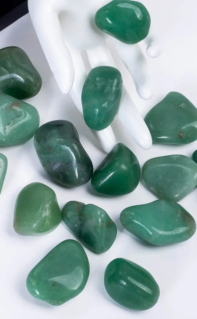 Tumbled Stones | Green Quartz-Tumble Stones-Tragic Beautiful
