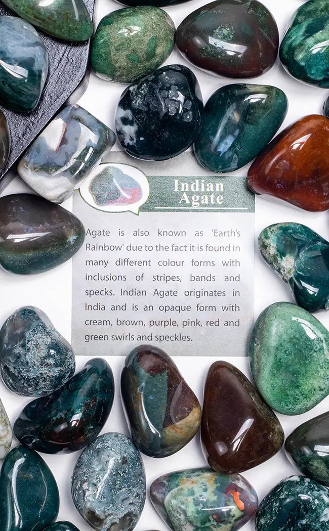 Tumbled Stones | Indian Agate-Crystals-Tragic Beautiful