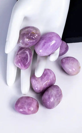 Tumbled Stones | Kunzite-Crystals-Tragic Beautiful