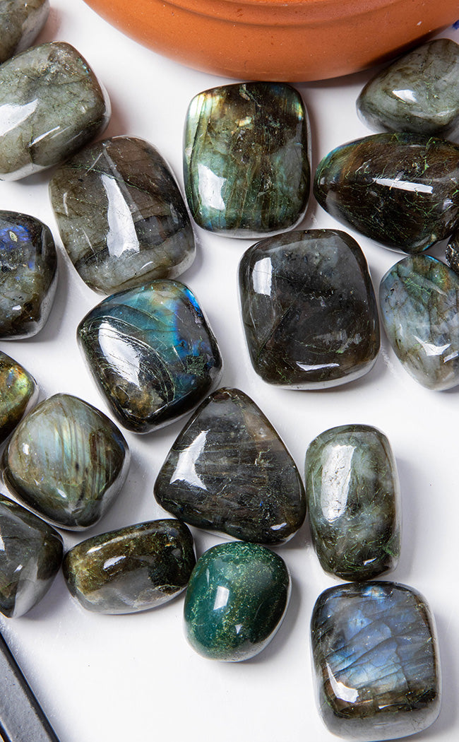 Tumbled Stones | Labradorite-Crystals-Tragic Beautiful