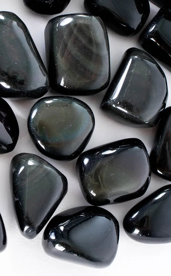 Tumbled Stones | Rainbow Obsidian-Tumble Stones-Tragic Beautiful