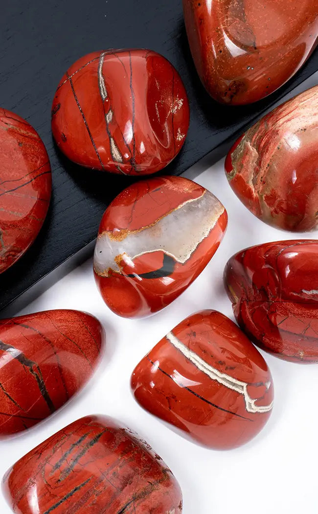 Tumbled Stones | Red Jasper XL Premium-Tumble Stones-Tragic Beautiful
