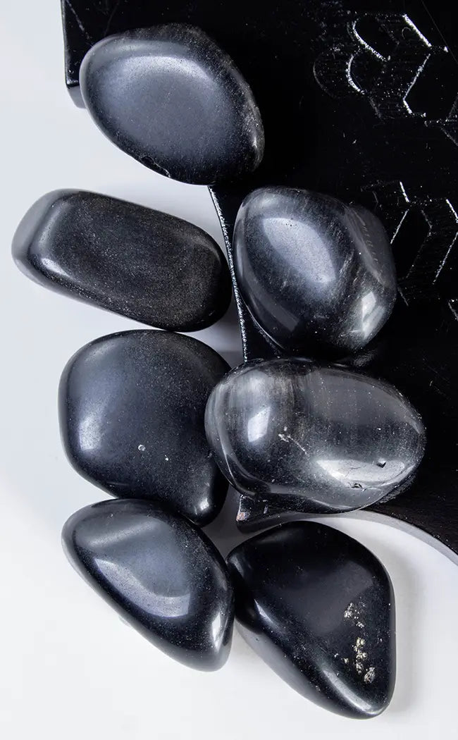 Tumbled Stones | Silver Sheen Obsidian-Crystals-Tragic Beautiful