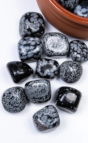 Tumbled Stones | Snowflake Obsidian-Crystals-Tragic Beautiful