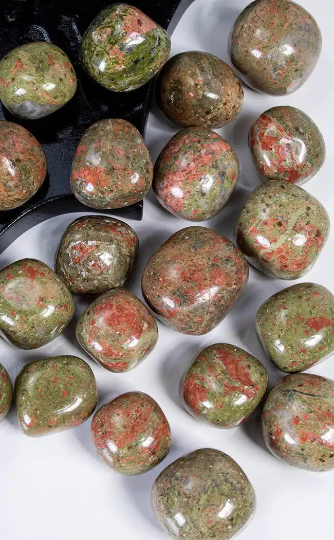 Tumbled Stones | Unakite-Crystals-Tragic Beautiful