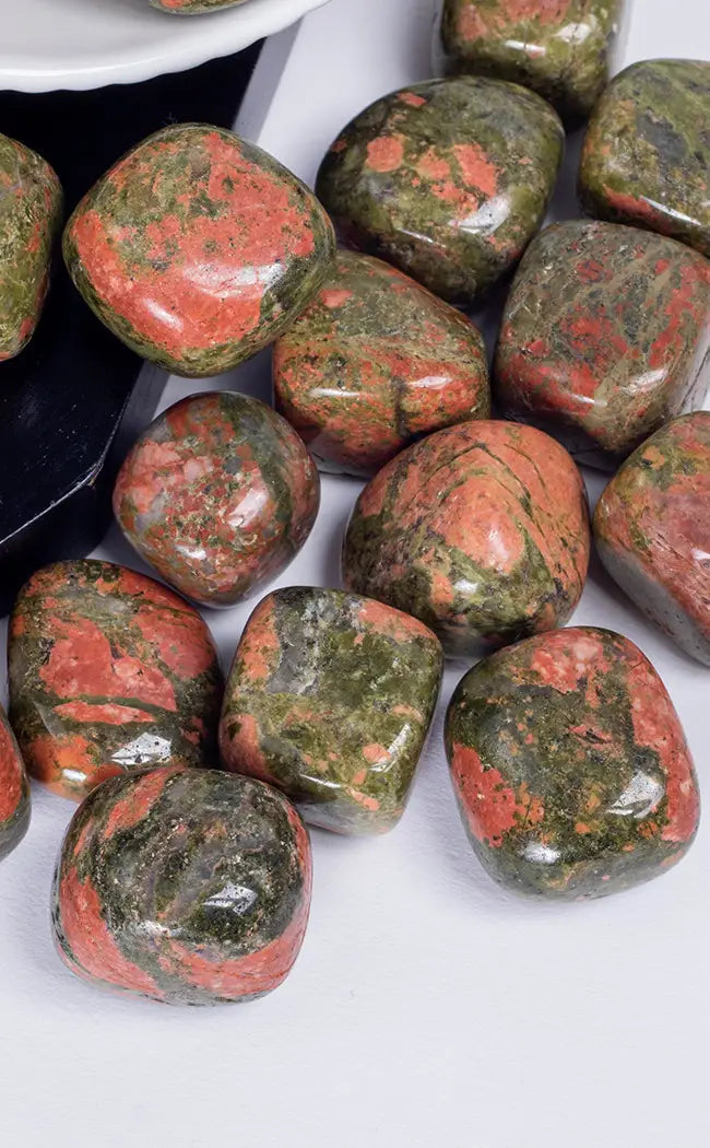 Tumbled Stones | Unakite-Tumble Stones-Tragic Beautiful
